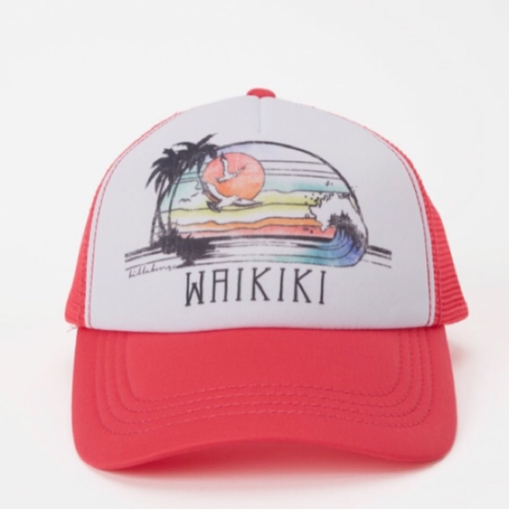 Billabong Waikiki Faraway Sea Trucker Hat NWT